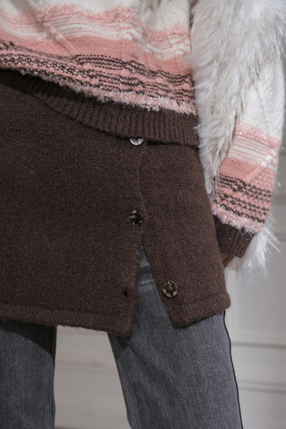 Sunset Gradient Knit Top & Skirt Set