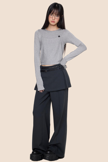 Straight High Waist Pants