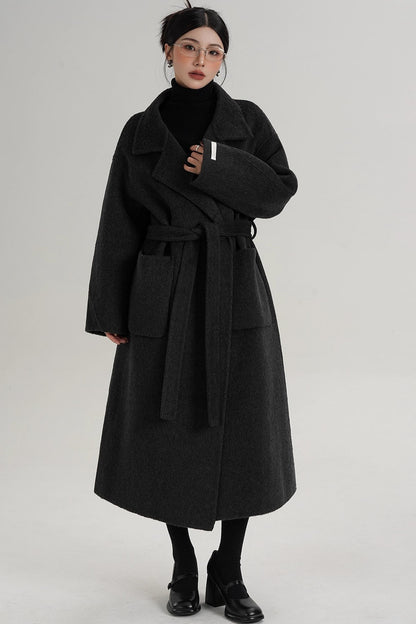 Elegant High-Neck Wool Coat