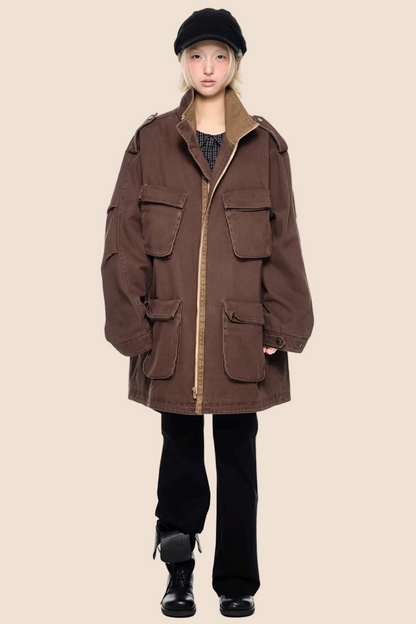 Washed Vintage Contrast Jacket