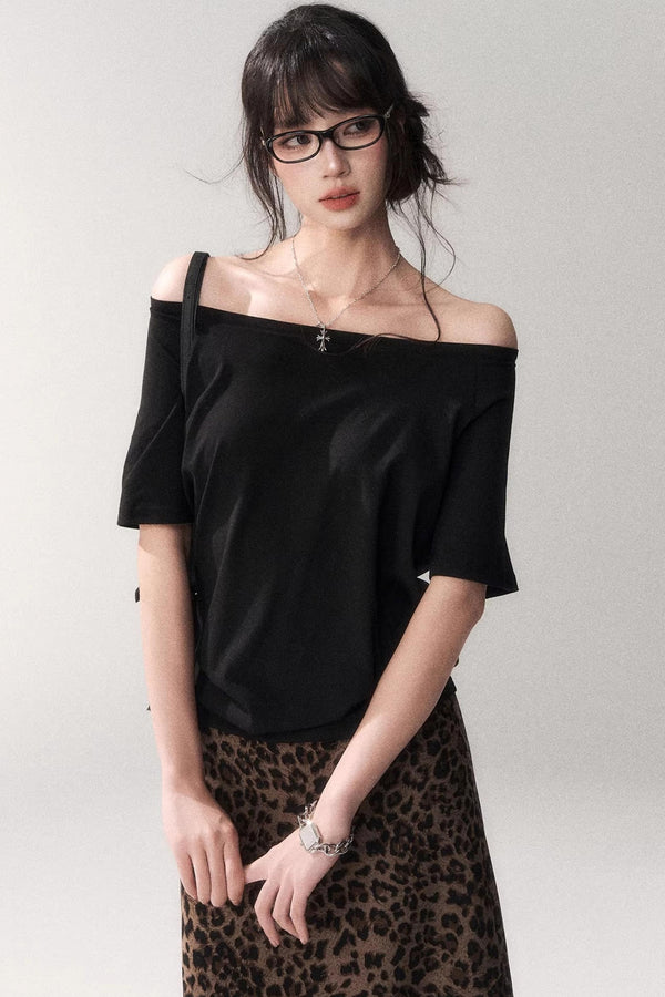 Off-Shoulder Stretchy Summer Top