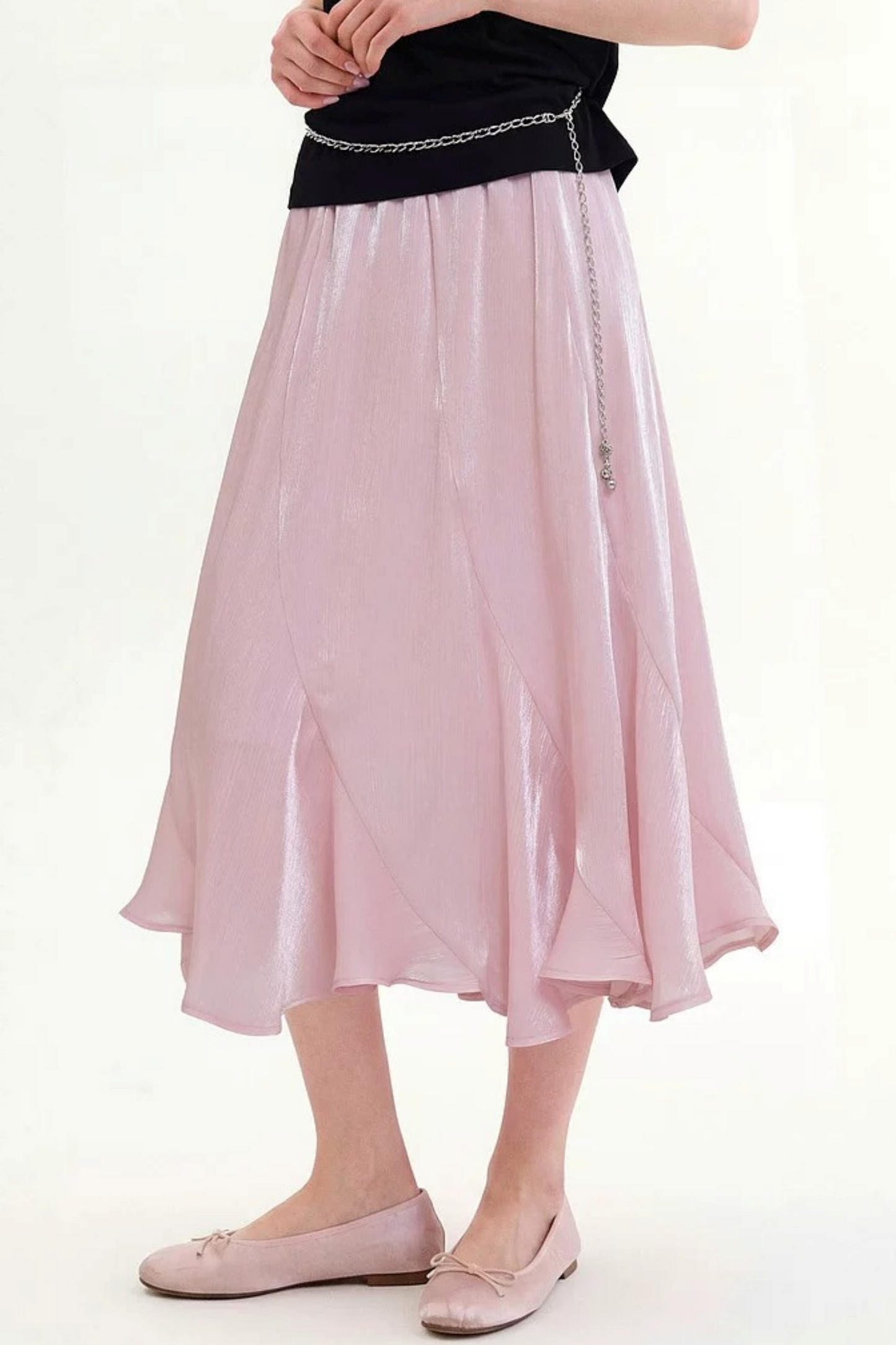 Romantic Fishtail Draped Skirt