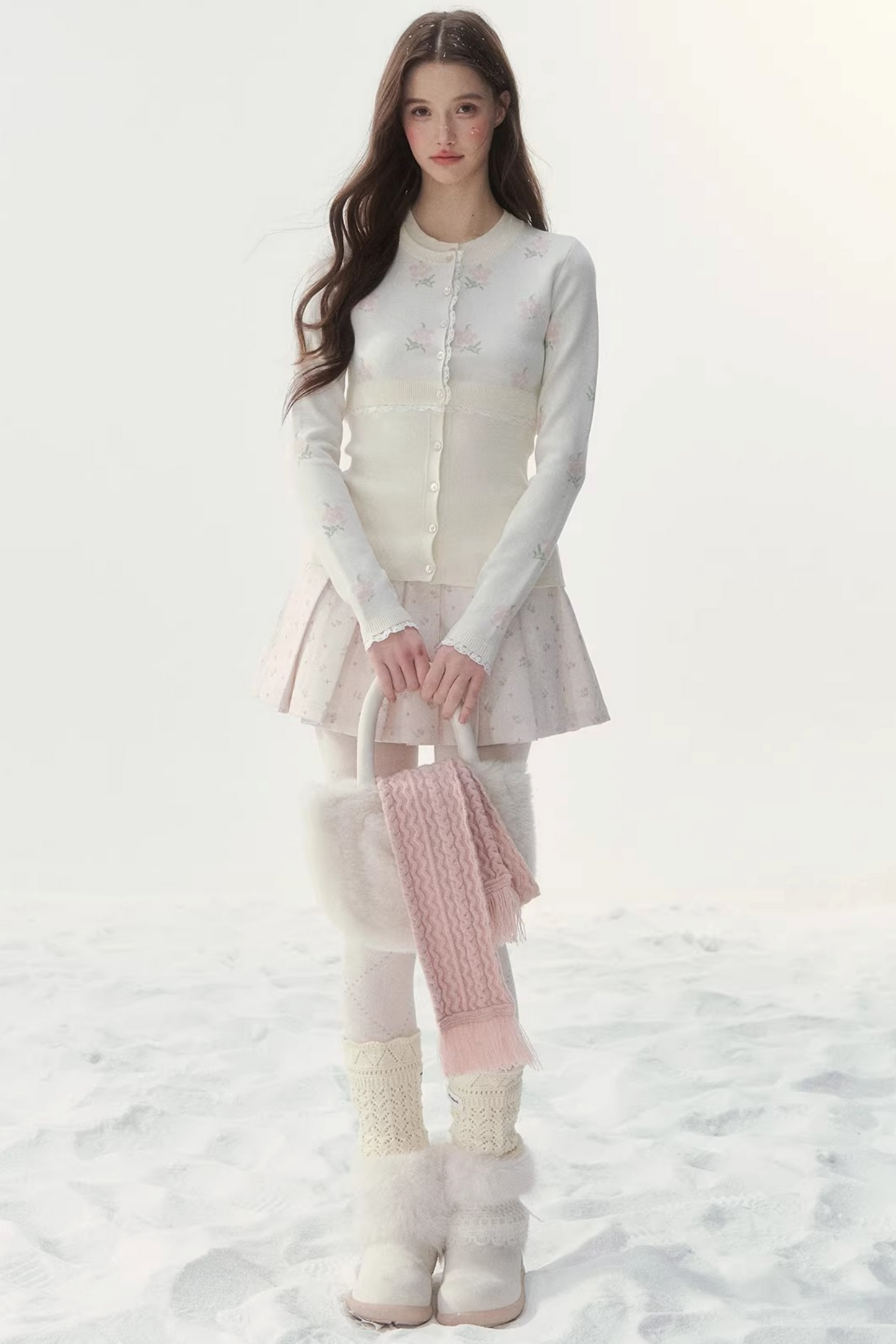 Floral Knitted Sweater Top