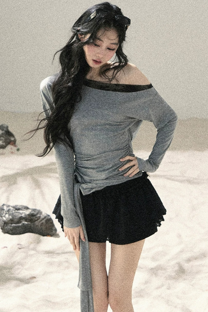 Asymmetrical Lace Summer Top