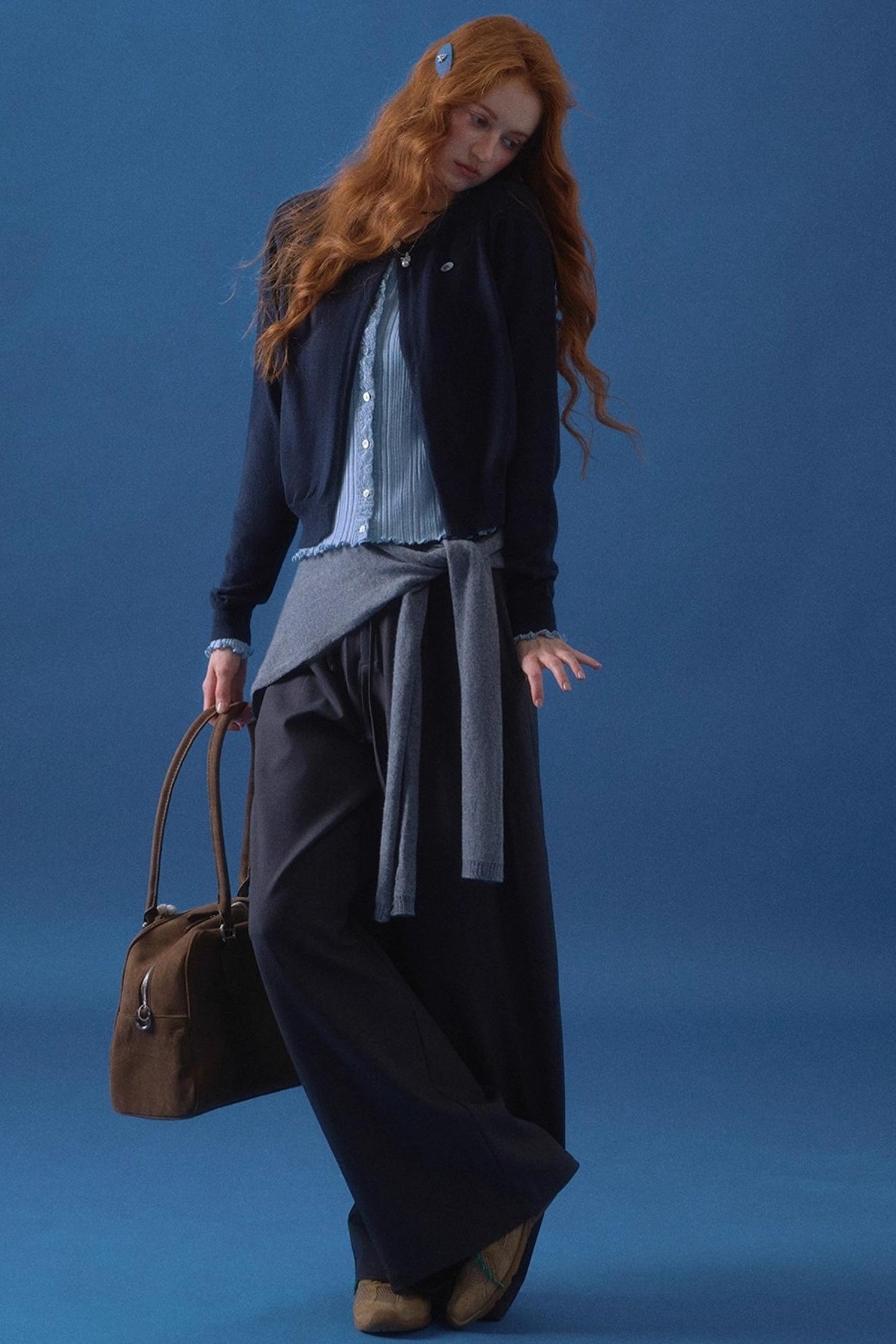 Knit Fake Collar Scarf