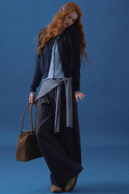 Knit Fake Collar Scarf