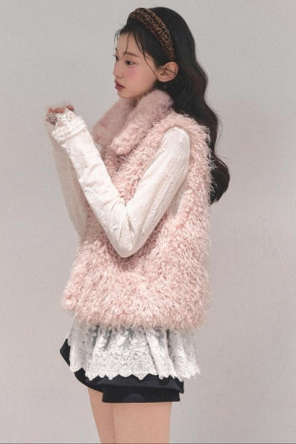 Reversible Faux Fur Vest