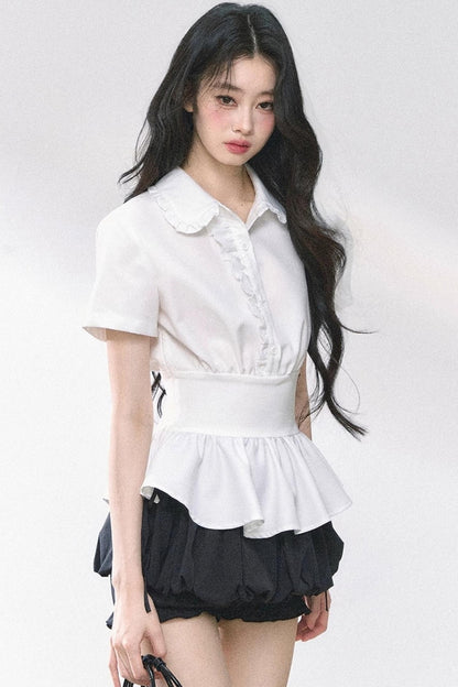 White Lotus Leaf Shirt