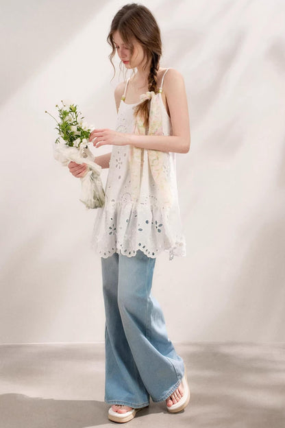 Island Chic Beaded Halter Dress