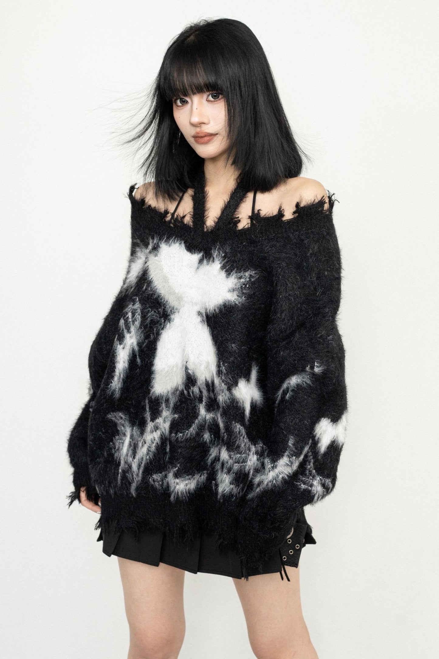 Vintage Butterfly Knit Top