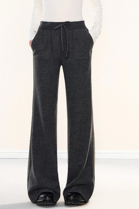 Fleece-Lined Glutinous Rice Pants