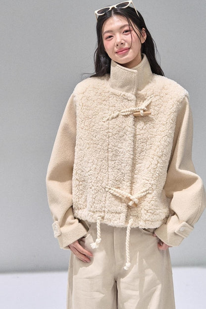 Toggle Button Woolen Coat