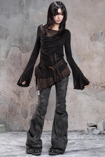 Vintage Patchwork Knitted Top