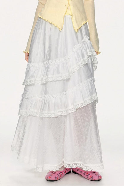 Romantic Lace Maxi Skirt