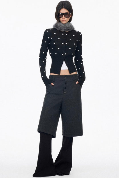 Layered Draped Bootcut Pants