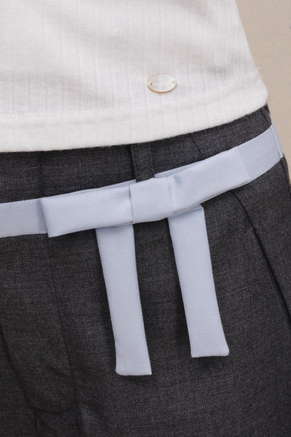 Color-Blocked High-Waisted Wide Leg Pants