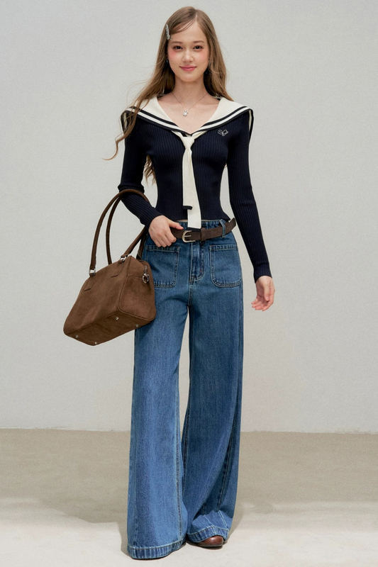 Ensemble tricot à poche Navycore