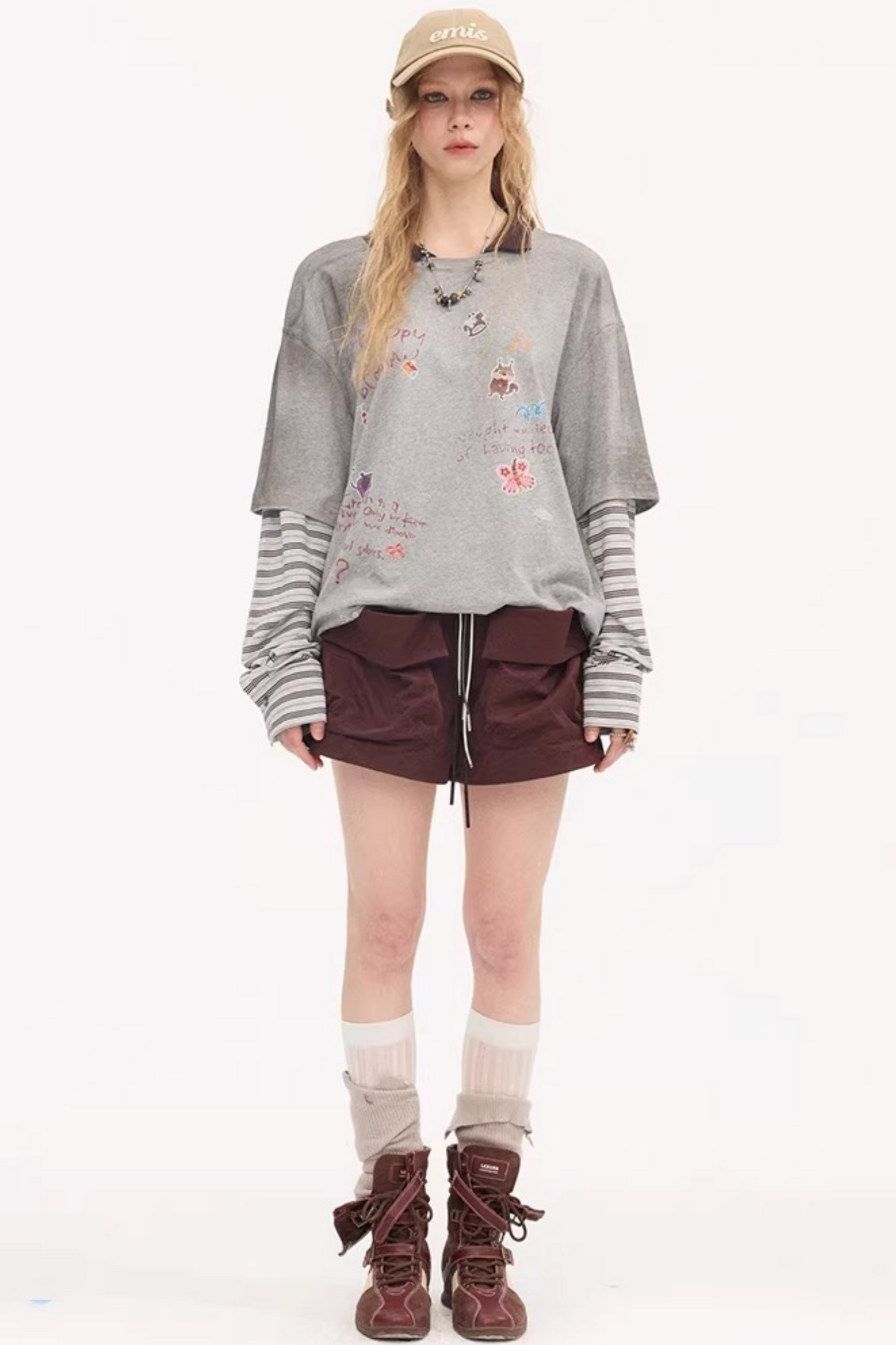 Cartoon Print Retro Sweater