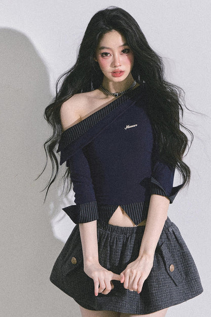 Gray Tone Striped T-Shirt