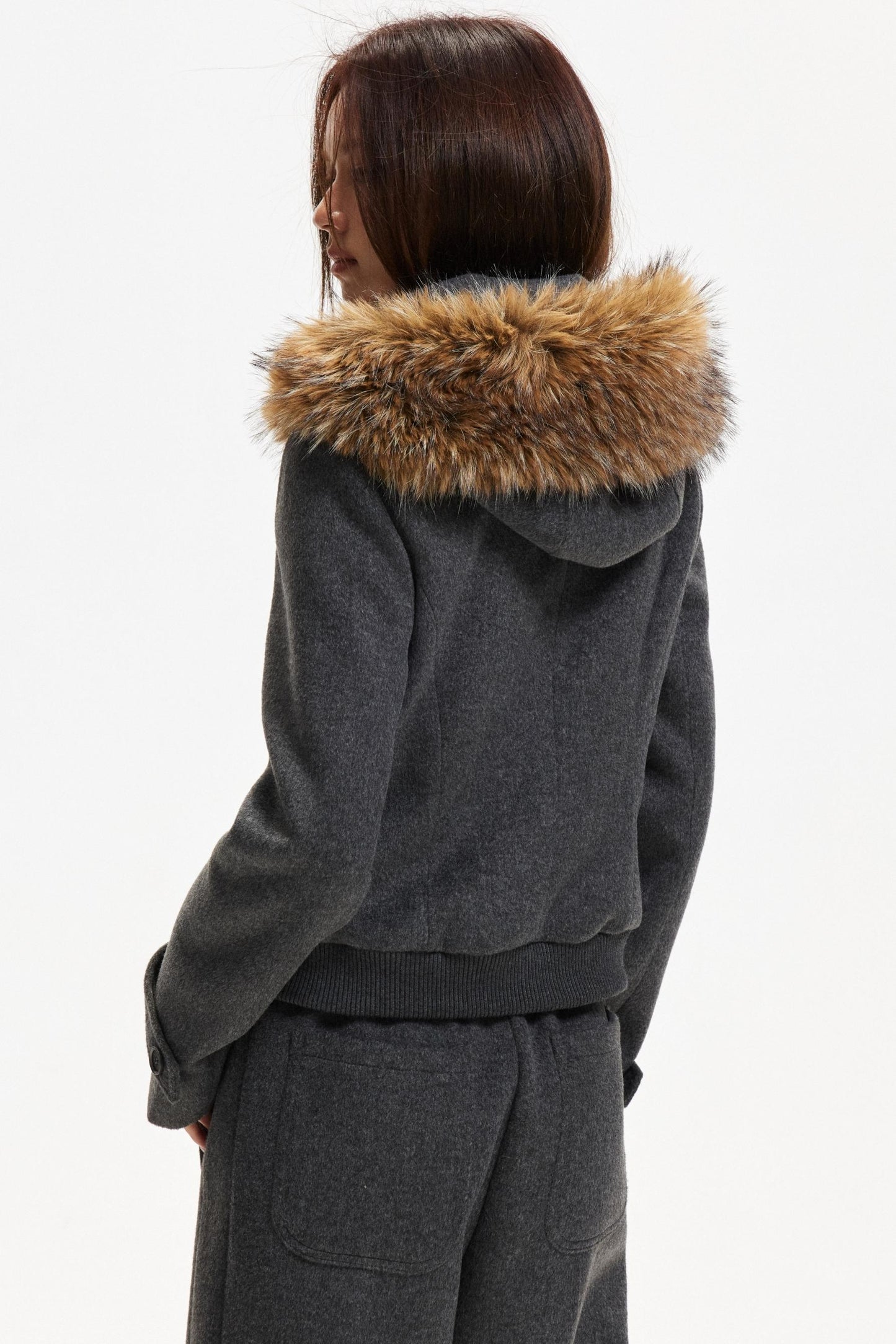 Retro Woolen Jacket & Pants Set-Up