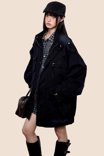 American Vintage Distressed Cargo Jacket