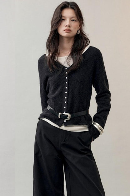 Cloud Yarn Long-sleeved Top