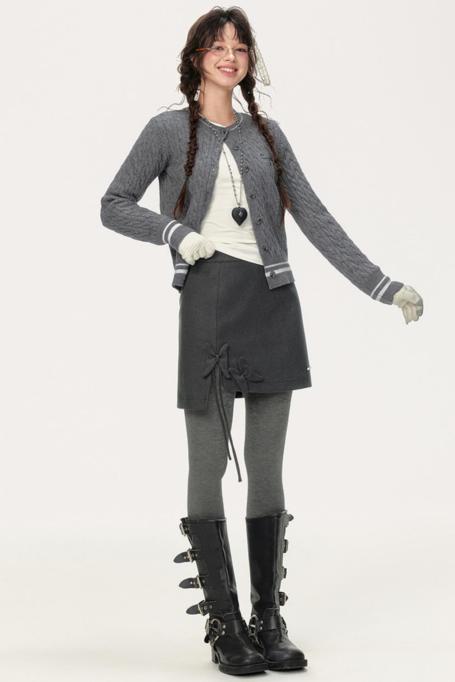 Solid Color Butterfly Skirt