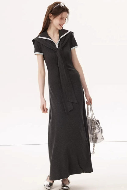 Lyocell Tencel V-Neck Dress