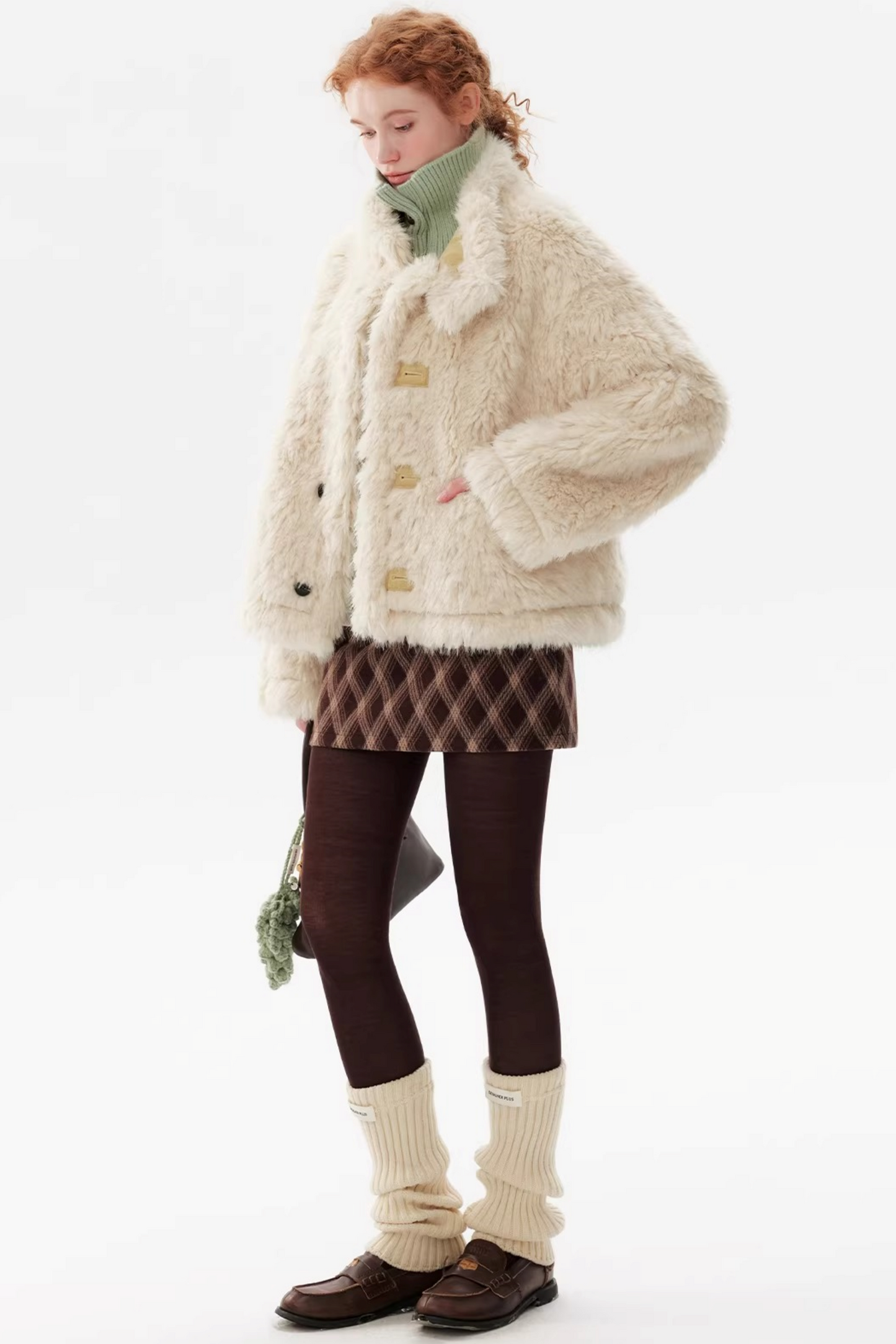 Creamy Yellow Reversible Short Coat