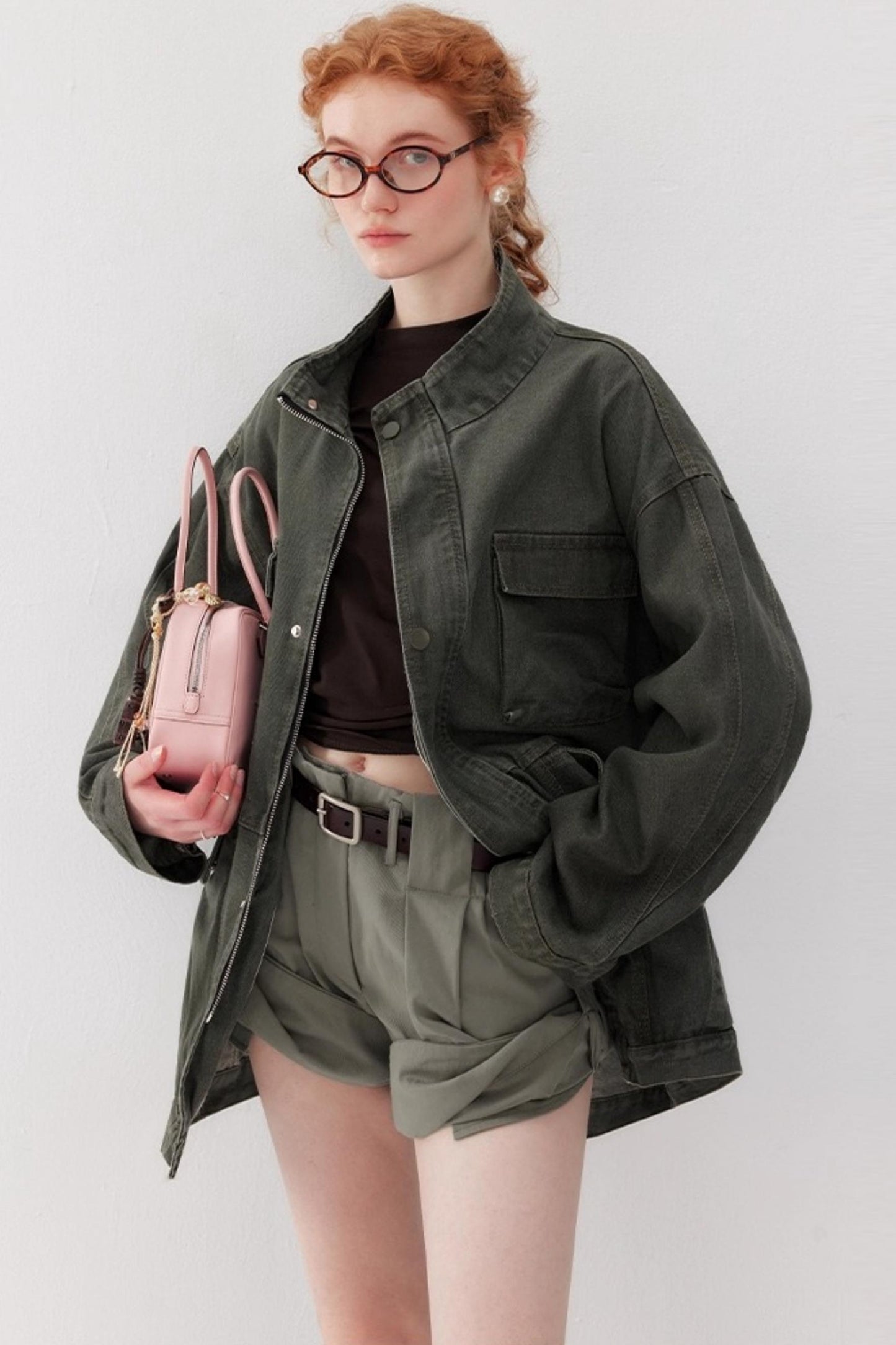 Vintage Cargo Denim Jacket