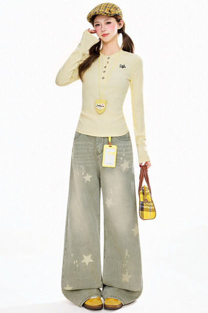 Vintage Star Denim Pants