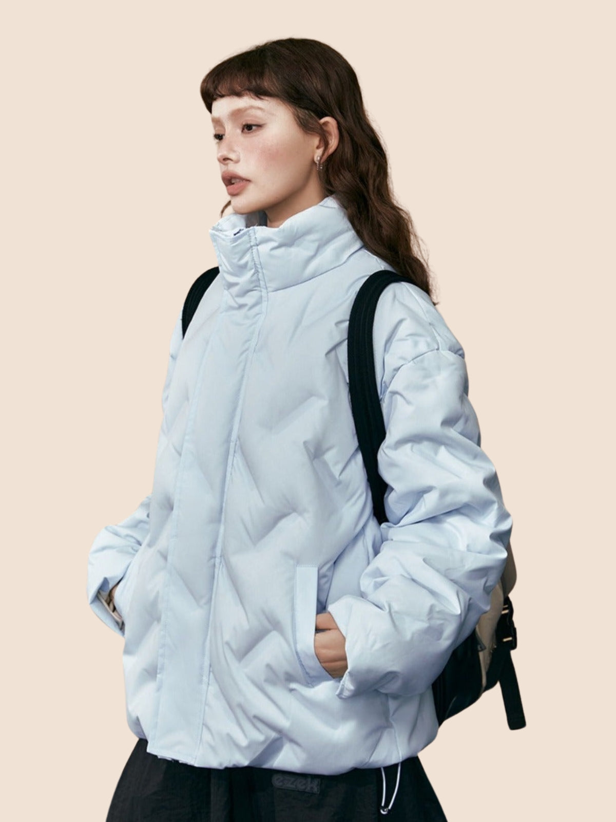 Long-sleeved Loose Down Jacket