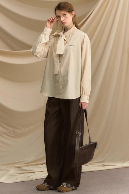 Autumn Souvenir Wide-Leg Pants