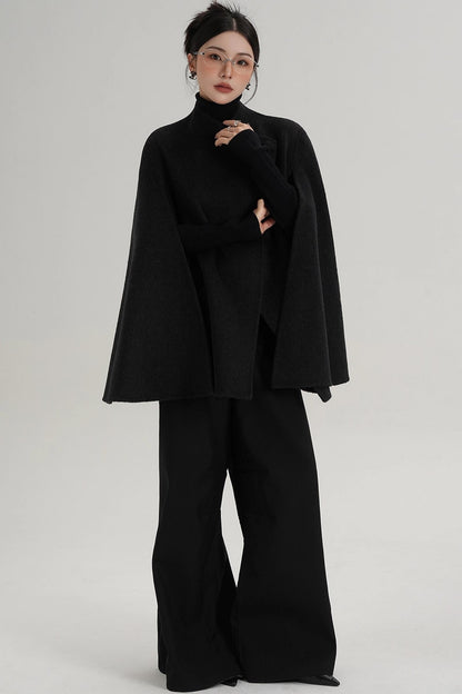 Woolen Cape Coat