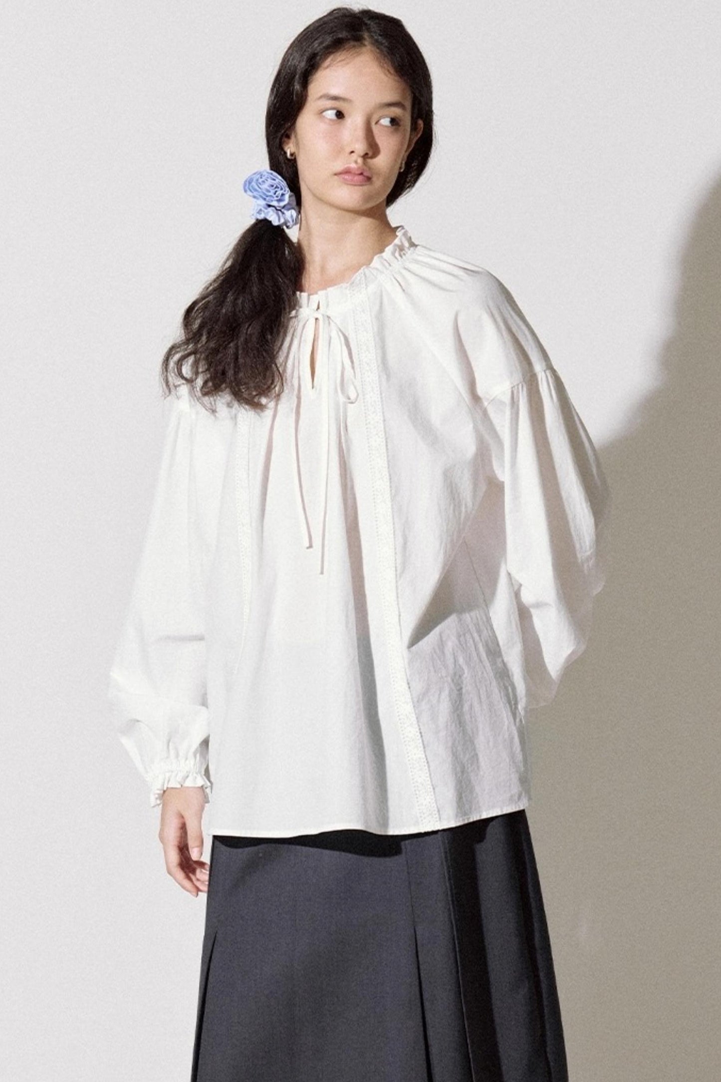 Girly Lace Patchwork Long Sleeve Top