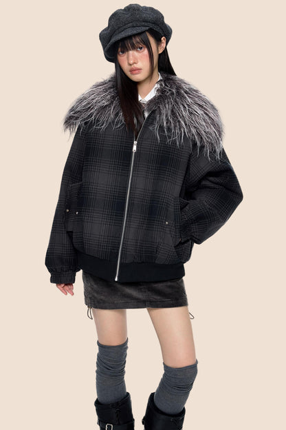 Shawl Plaid Cotton Jacket