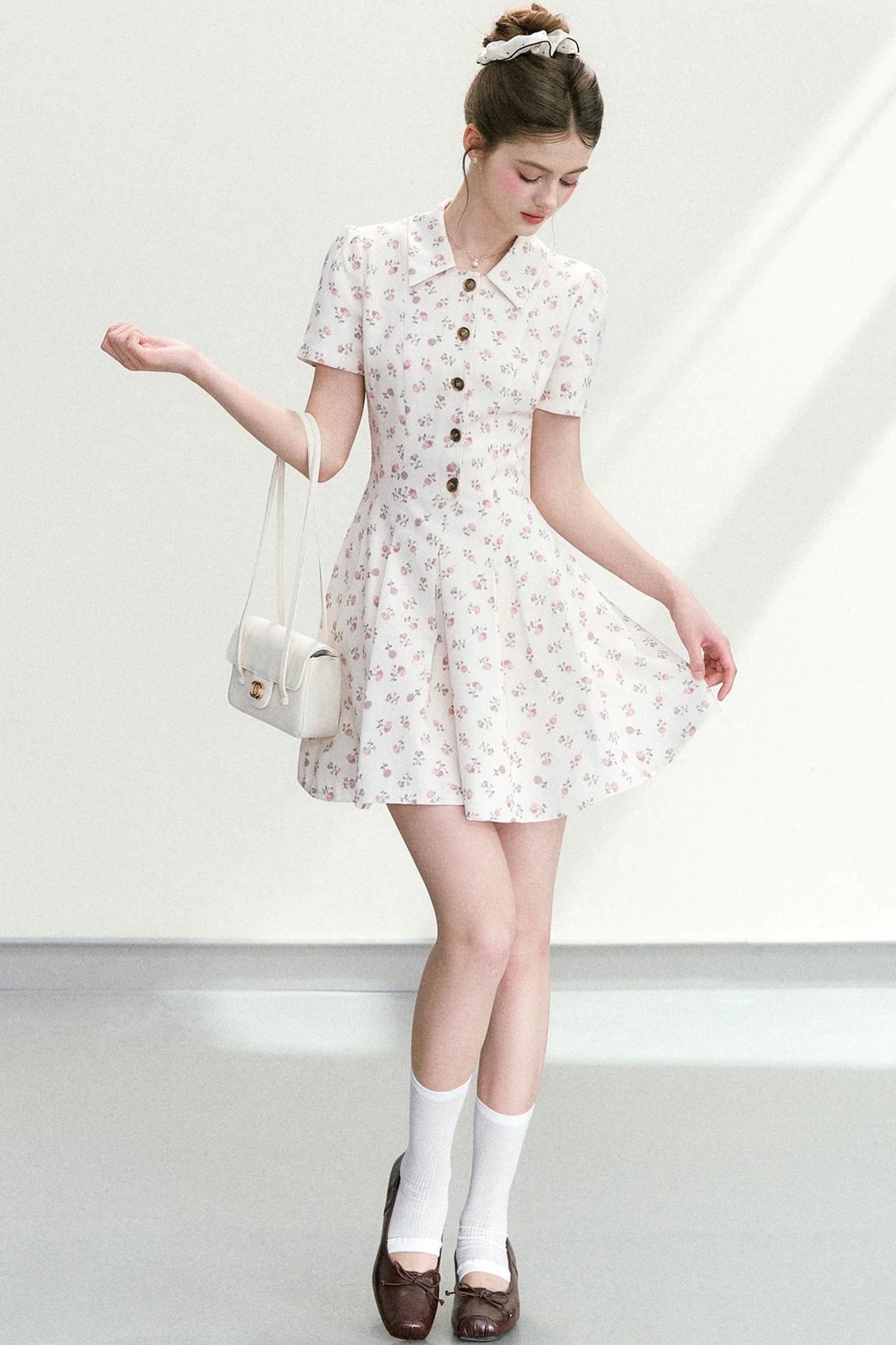 Sweet Floral A-Line Dress