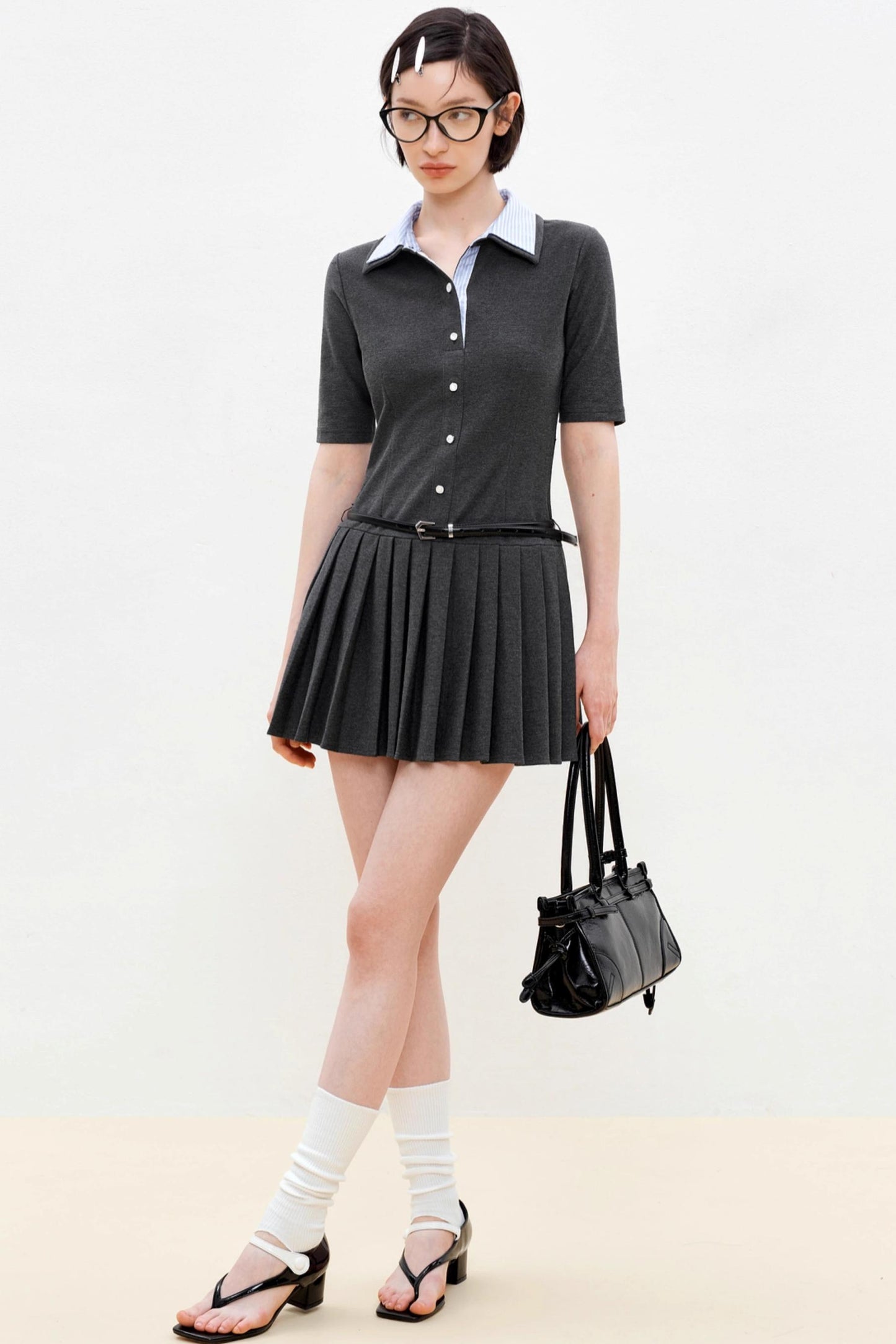 Summer Colorblock Polo Dress