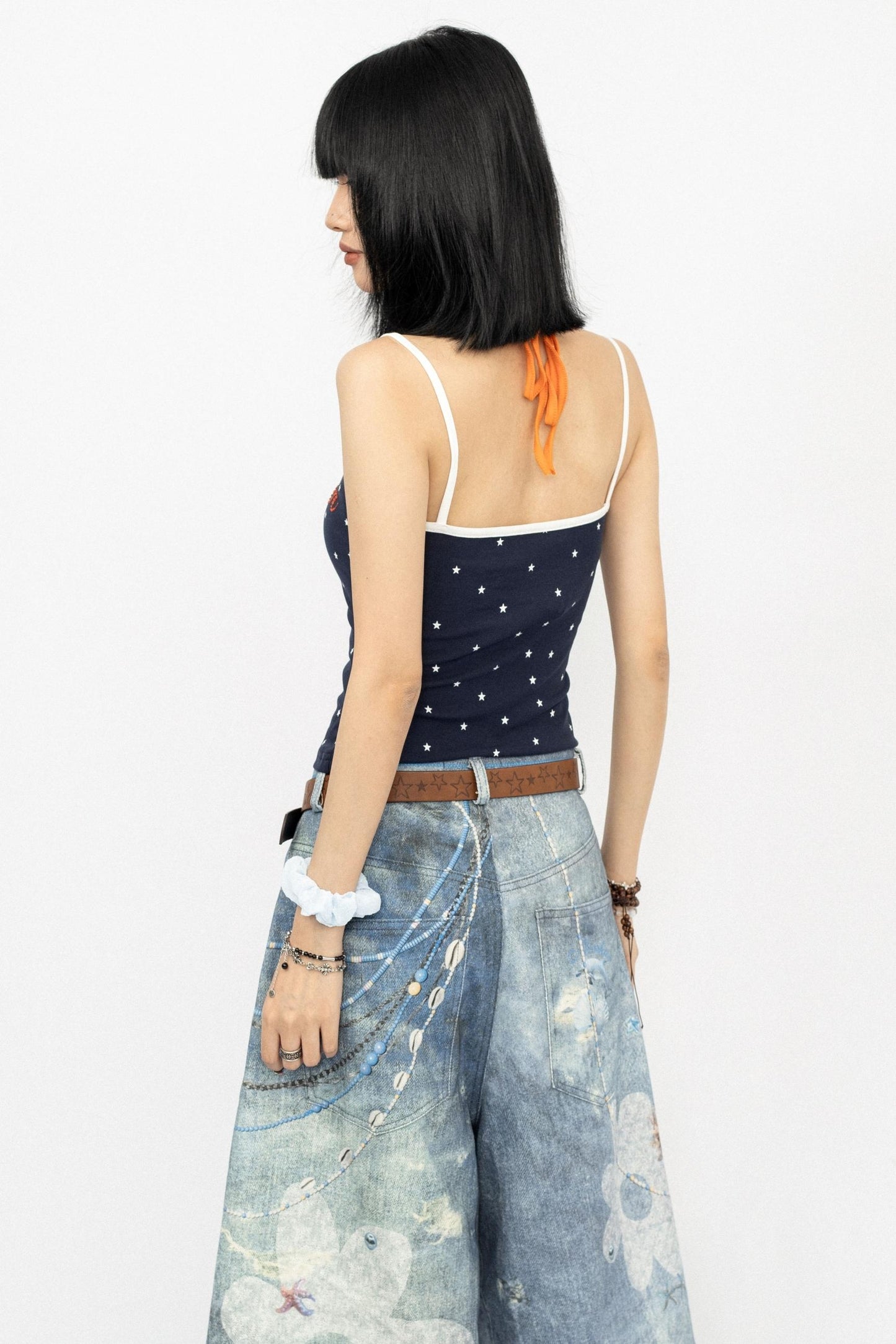 Polka Dot Layered Tank Top