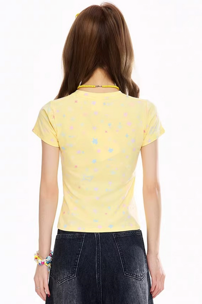 Top à imprimé étoiles Dopamine