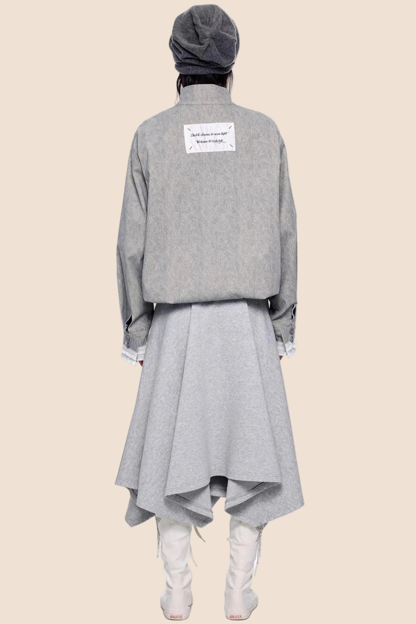 Jacke mit Kordelzug und Reißverschluss