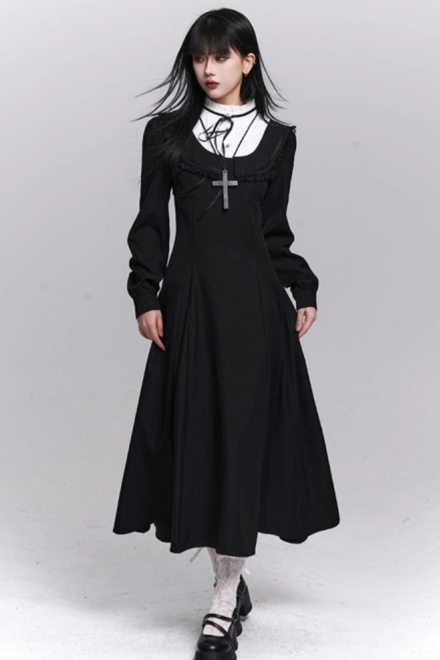 Gothic Black Long Dress