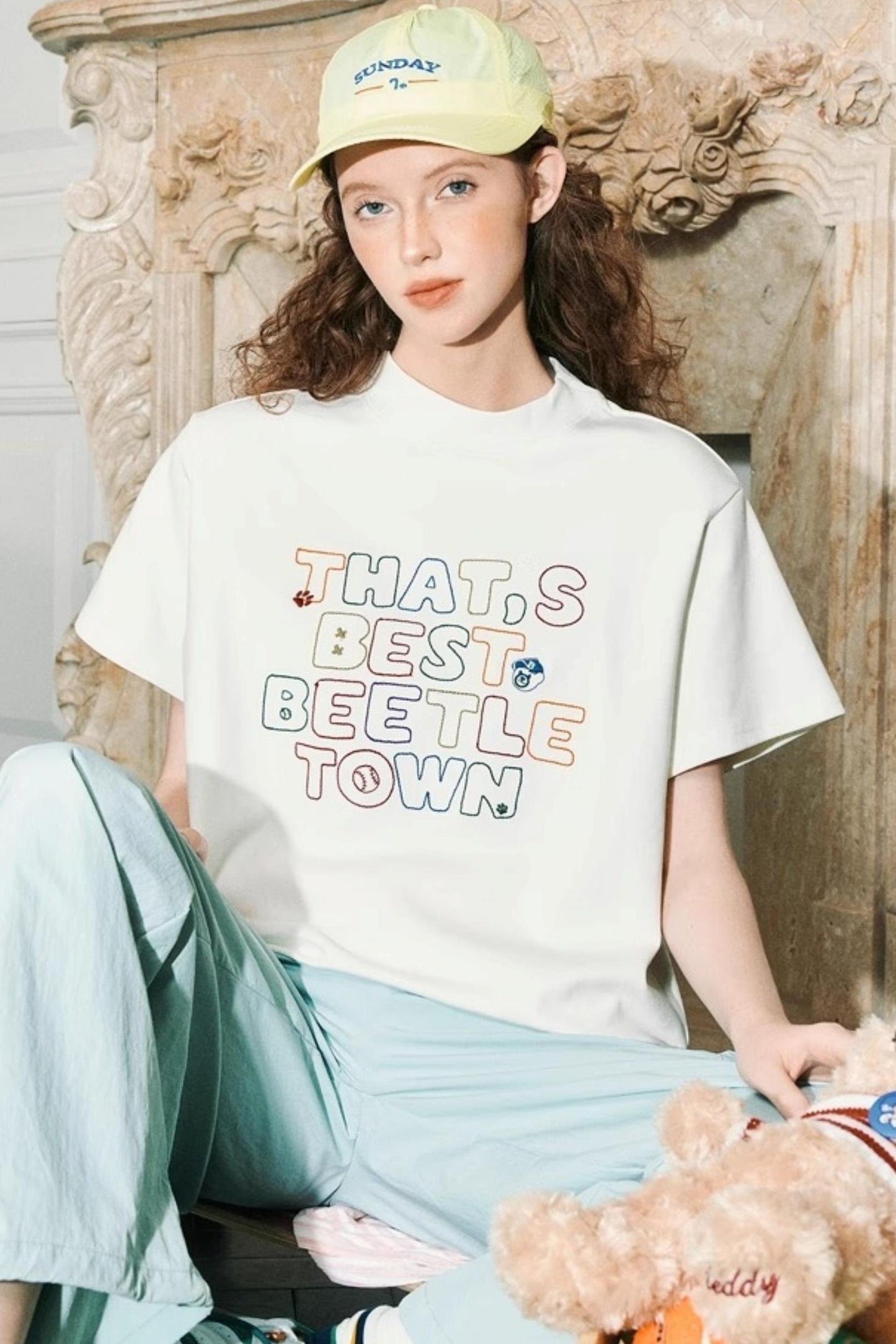 Vibrant High Neck Tee