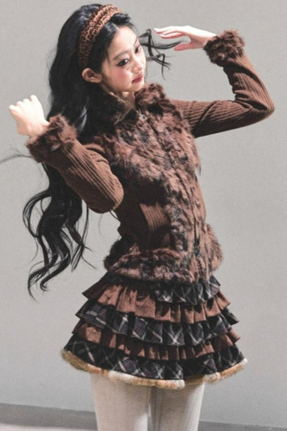 Leopard Print Silver Fox Jacket