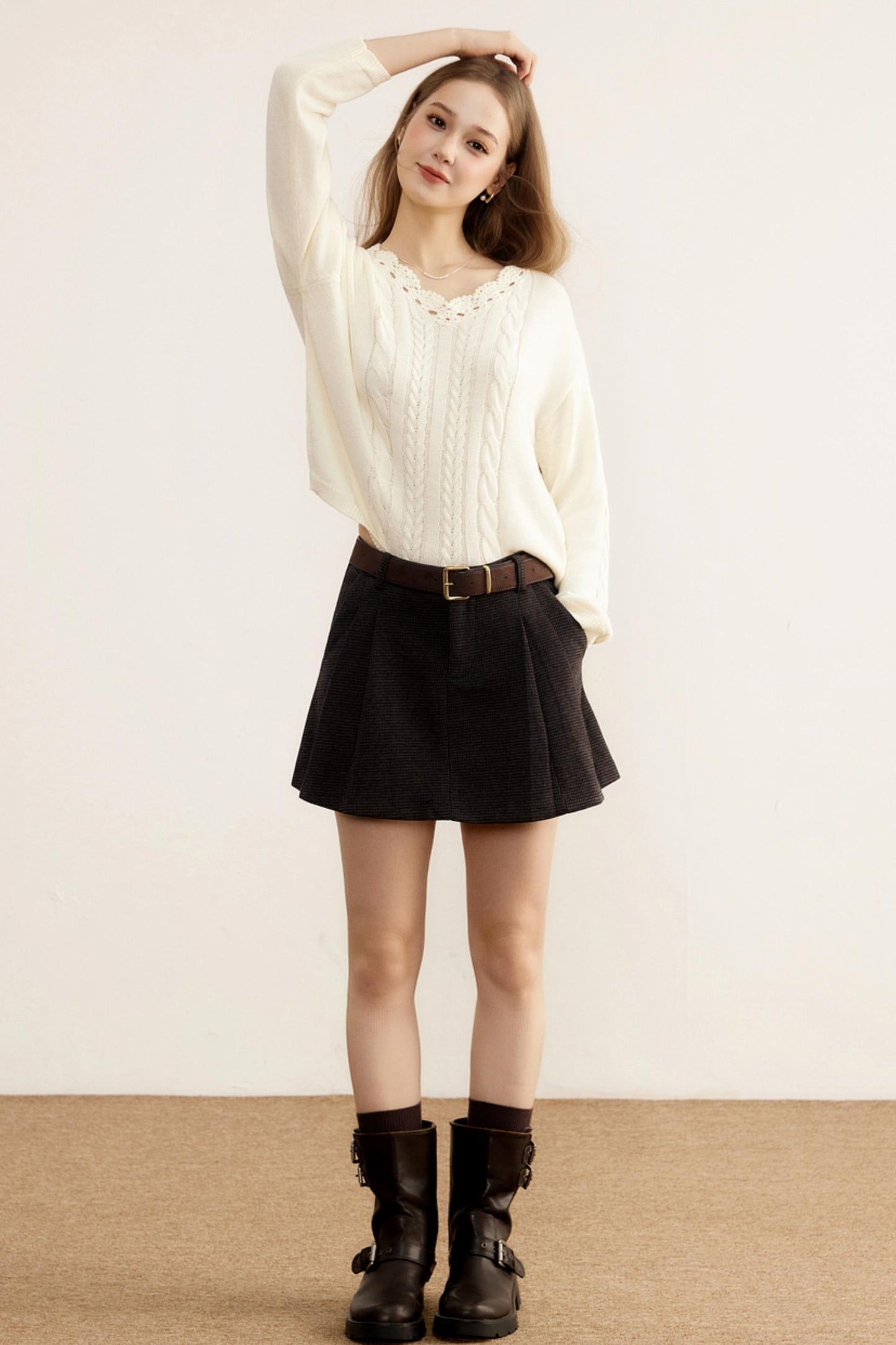 Knitted Wool Blended Top