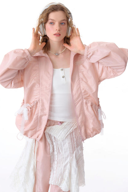 Loose Fit Lace Jacket