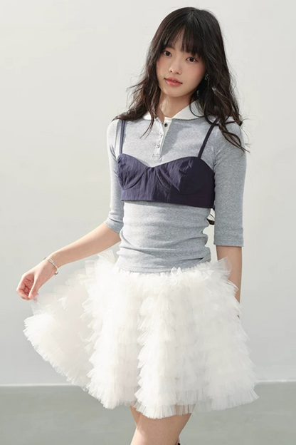 Letter from the Mist Polo Blouse