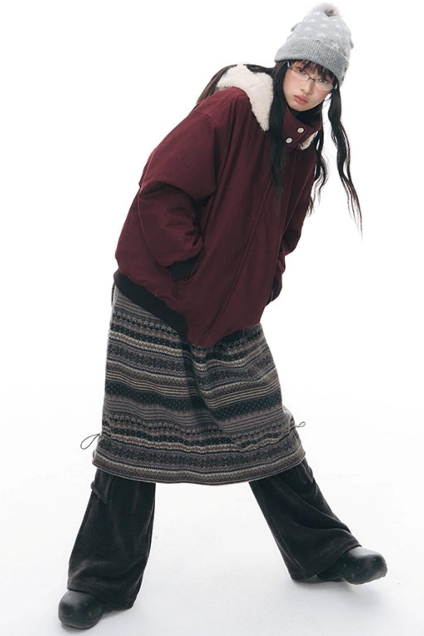 Vintage Red Cotton Jacket