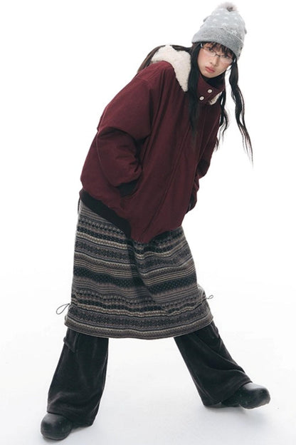 Vintage Red Cotton Jacket