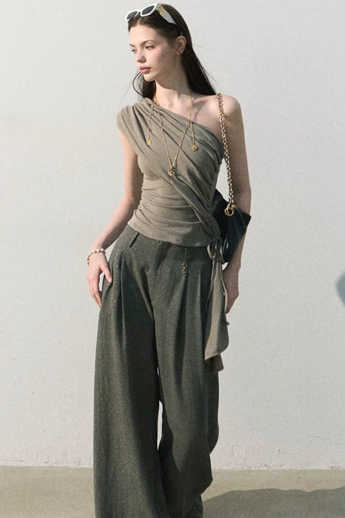 Lyocell Asymmetrical Summer Top